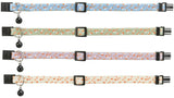 Cat Collar - Elastic with Toadstool Print