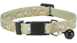 Cat Collar - Elastic with Toadstool Print