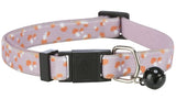 Cat Collar - Elastic with Toadstool Print