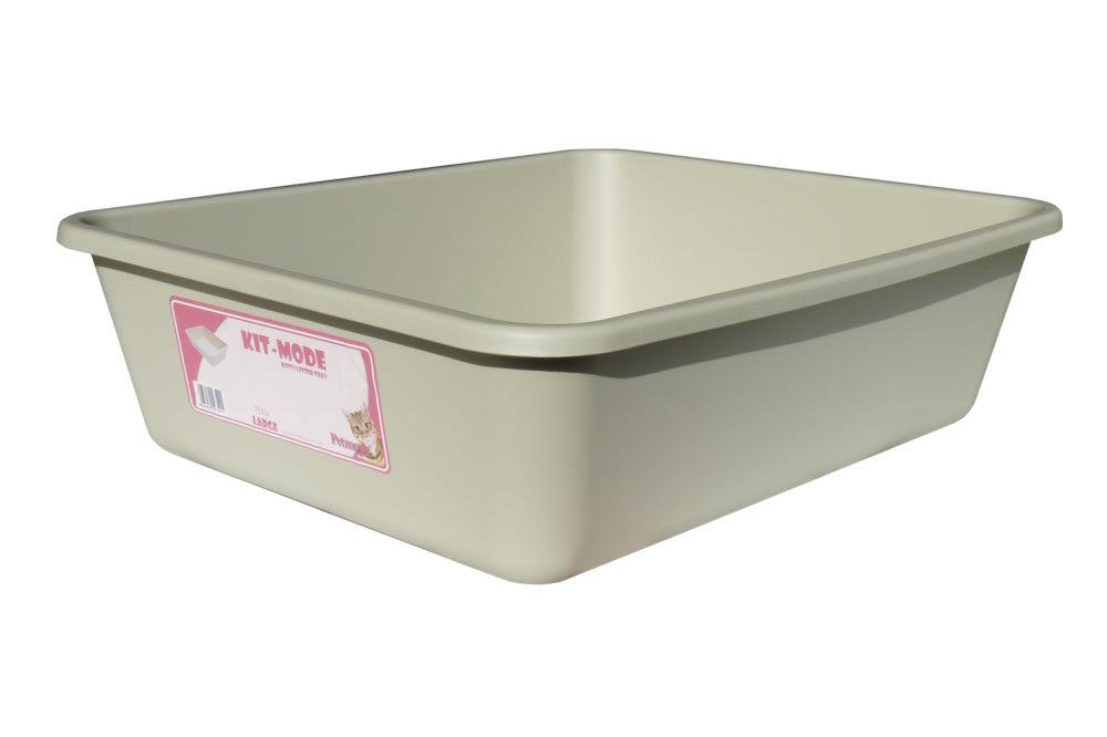 Cat Litter Tray 46x38x13cm - Biege - Large