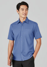 Oasis Mens Short Sleeve Shirt - Electric Blue