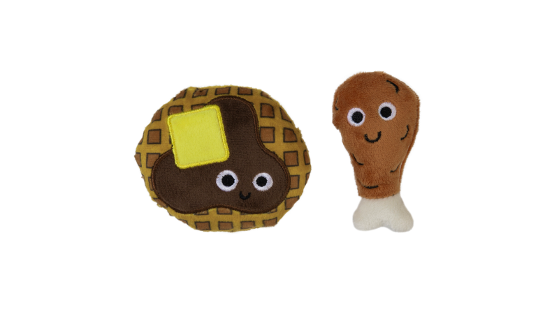 Cat Toy - Mad Cat Chicken & Waffles 2pk (16.4cm)