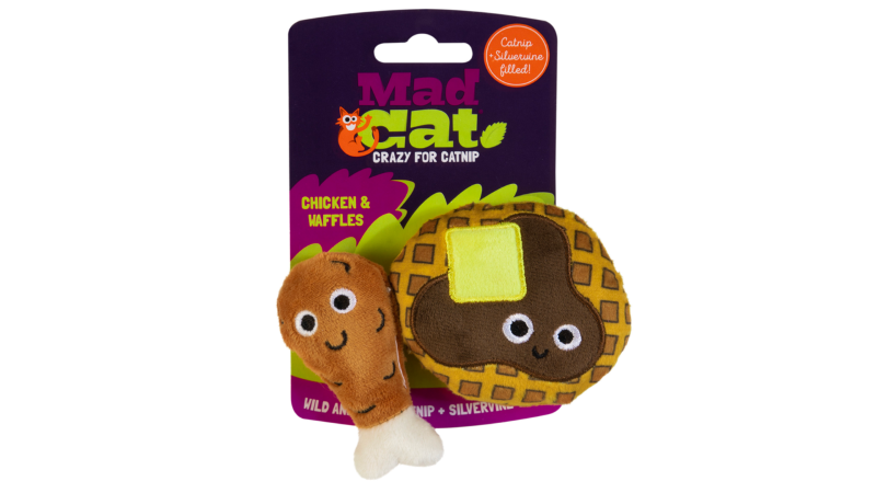 Cat Toy - Mad Cat Chicken & Waffles 2pk (16.4cm)