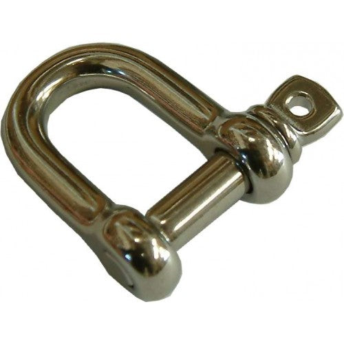 High-quality stainless steel shackles, 5/16 inch diameter, designed for heavy-duty lifting and rigging tasks.