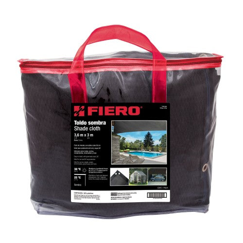 Shade Cloth - Fiero 3 x 3.6M (Black)