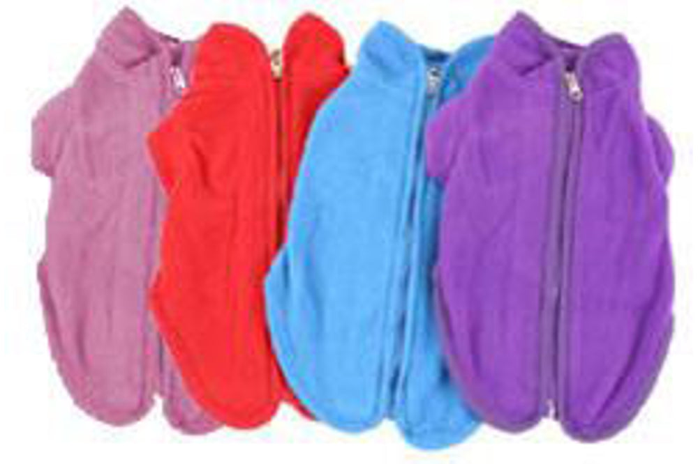 Polar Fleece Dog Coat - Purple   -25cm