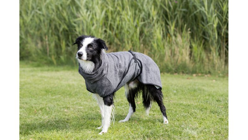 Bathrobe for Dogs Grey Small (40cm)
