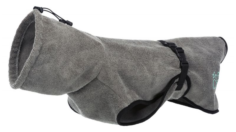 Bathrobe for Dogs Grey Large (60cm)