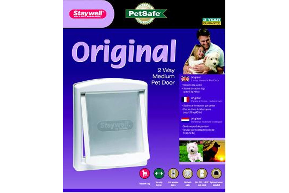 Pet Door  (Dog Door) - Staywell - Medium White