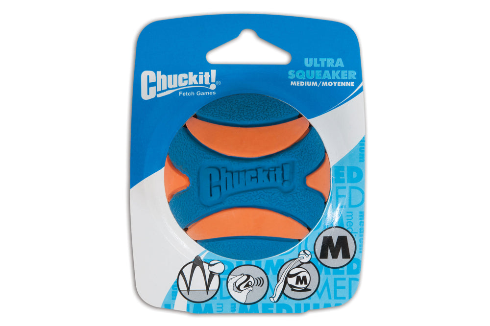 Dog Toy (Chuckit) - Ultra Squeaker Ball Med