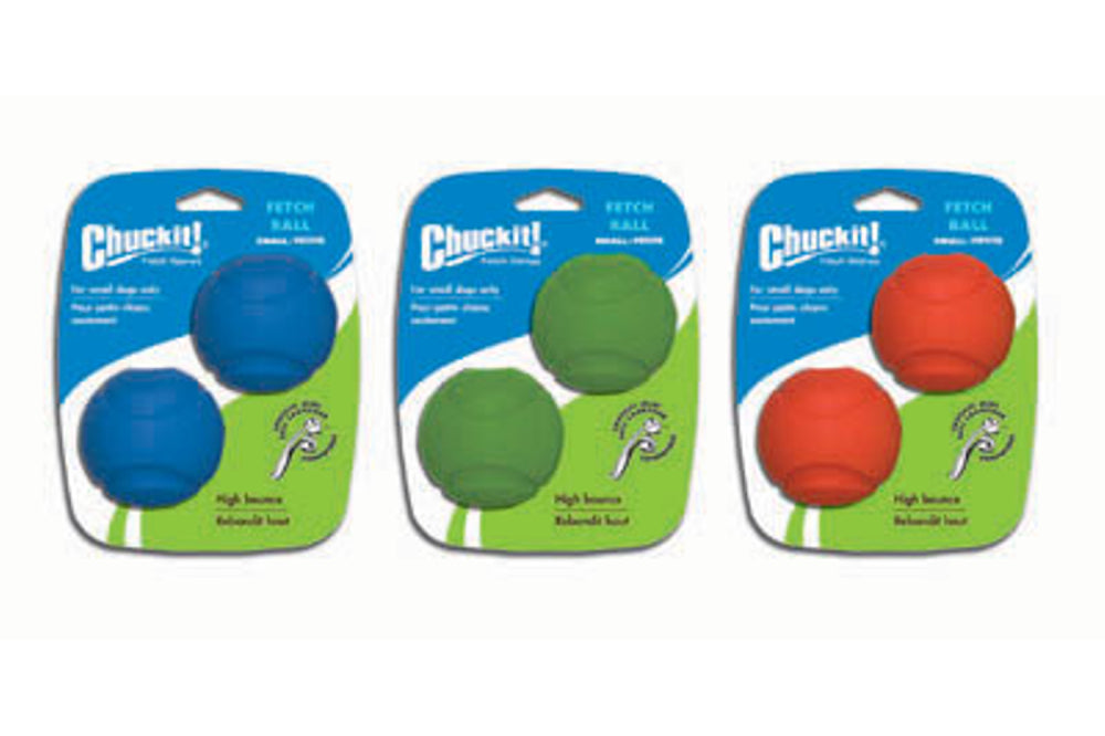 Dog Toy -Fetch Ball Sml - 2pk