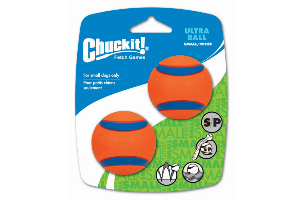 Dog Toy (Chuckit) - Ultra Ball Sml - 2pk