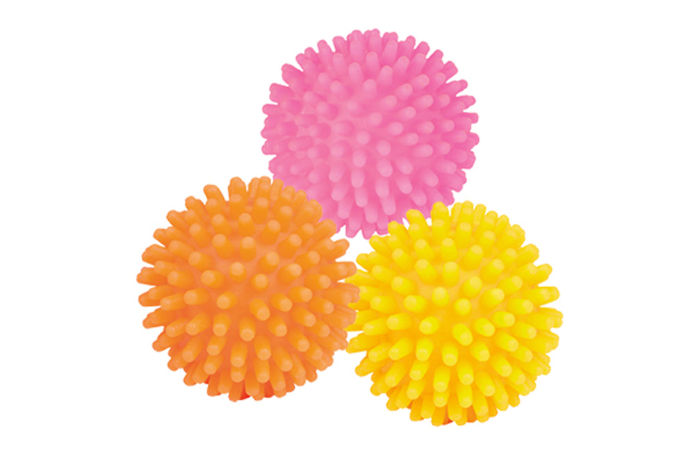 Dog Toy (Squeaky Latex & Vinyl) - Squeaky Hedgehog Ball 7cm