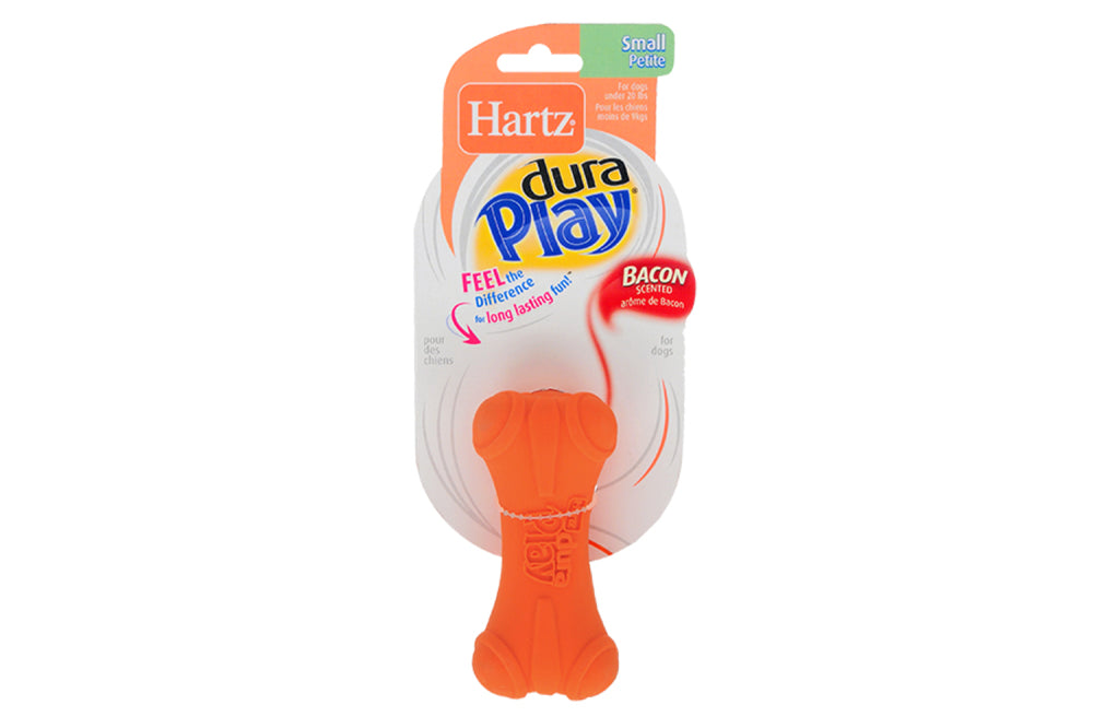 Dog Toy (Squeaky Latex & Vinyl) - Hartz Dura Play Bone - Sml