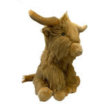 Dog Toy Plush Highland Cow Shaggy 35cm