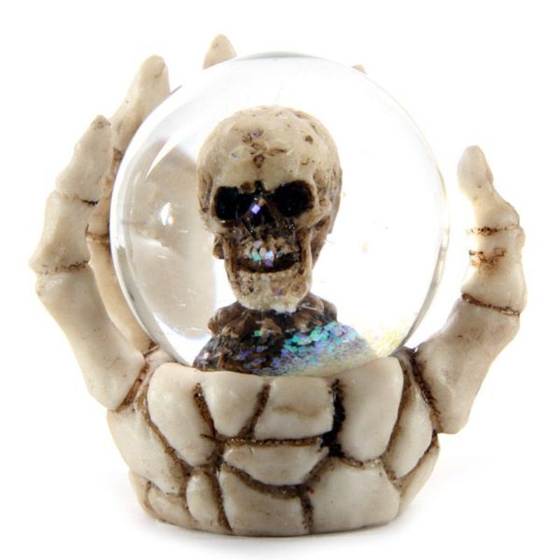 Snow Globe - Skull in Skeleton Hand (Set of 4)