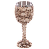 Goblet - Decorative Multi Skull and Spine (18cm)