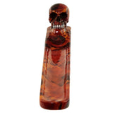 Incense Stick Burner - Dark Skull Flames Marble Effect Skull Ashcatcher