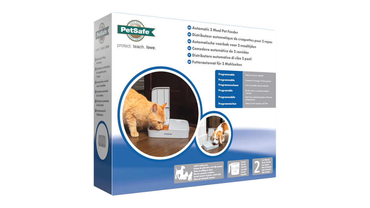 Pet Feeder Automatic - PetSafe 2 Meal Feeder