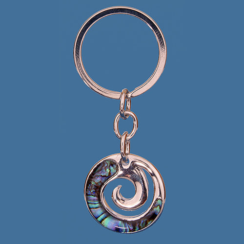 Paua Koru Keyring - Closed - Smartfox