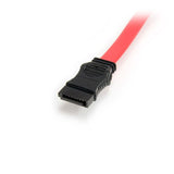 50cm Slimline SATA to SATA Adapter with LP4 Power Cable - Ideal for Upgrades & Repairs