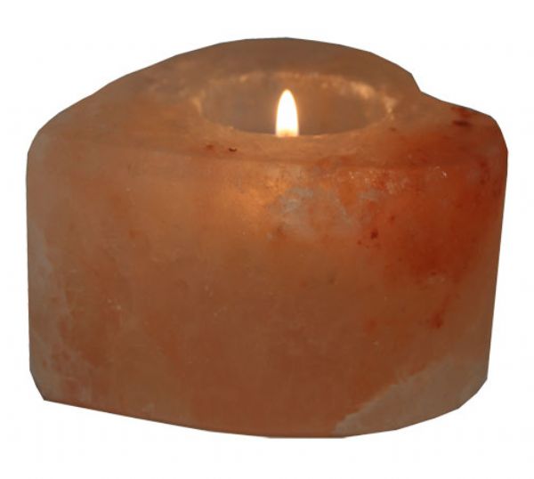 Salt Tea Light Holder - Heart