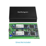 High-Speed Dual-Slot M.2 NGFF SATA SSD Drive Enclosure - USB 3.1 RAID Storage Solution