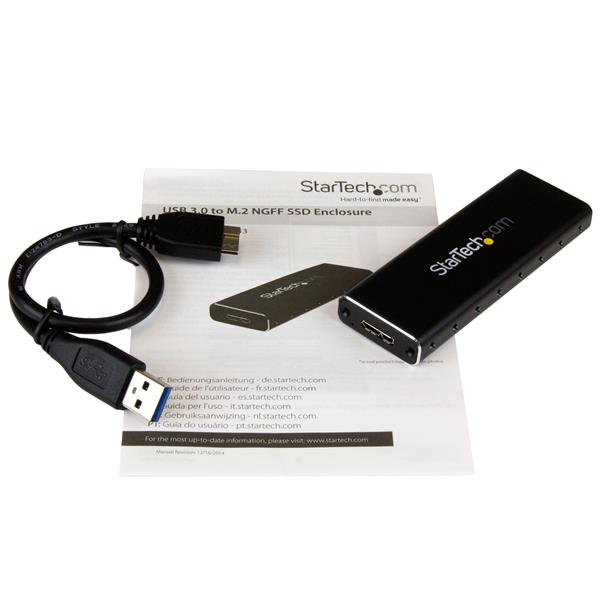 High-Speed M.2 SATA External SSD Enclosure - USB 3.0 with UASP for Fast Data Transfer