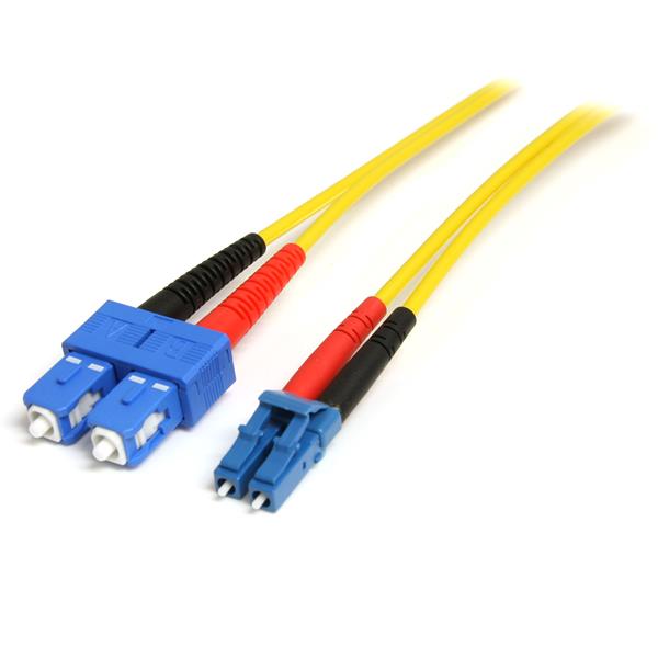 High-speed 1m LC/SC fiber optic cable with LSZH jacket for reliable duplex networking and minimal latency.