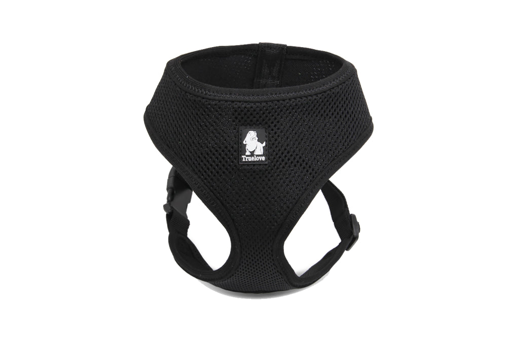 Dog Harness Soft Mesh - Black - Large