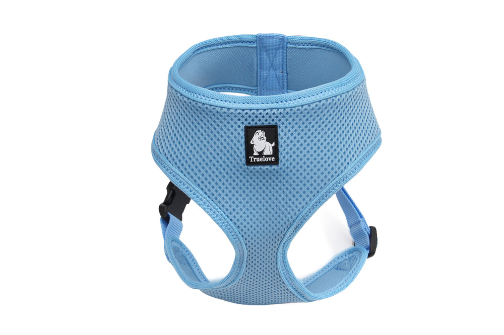 Dog Harness Soft Mesh - Blue - Medium