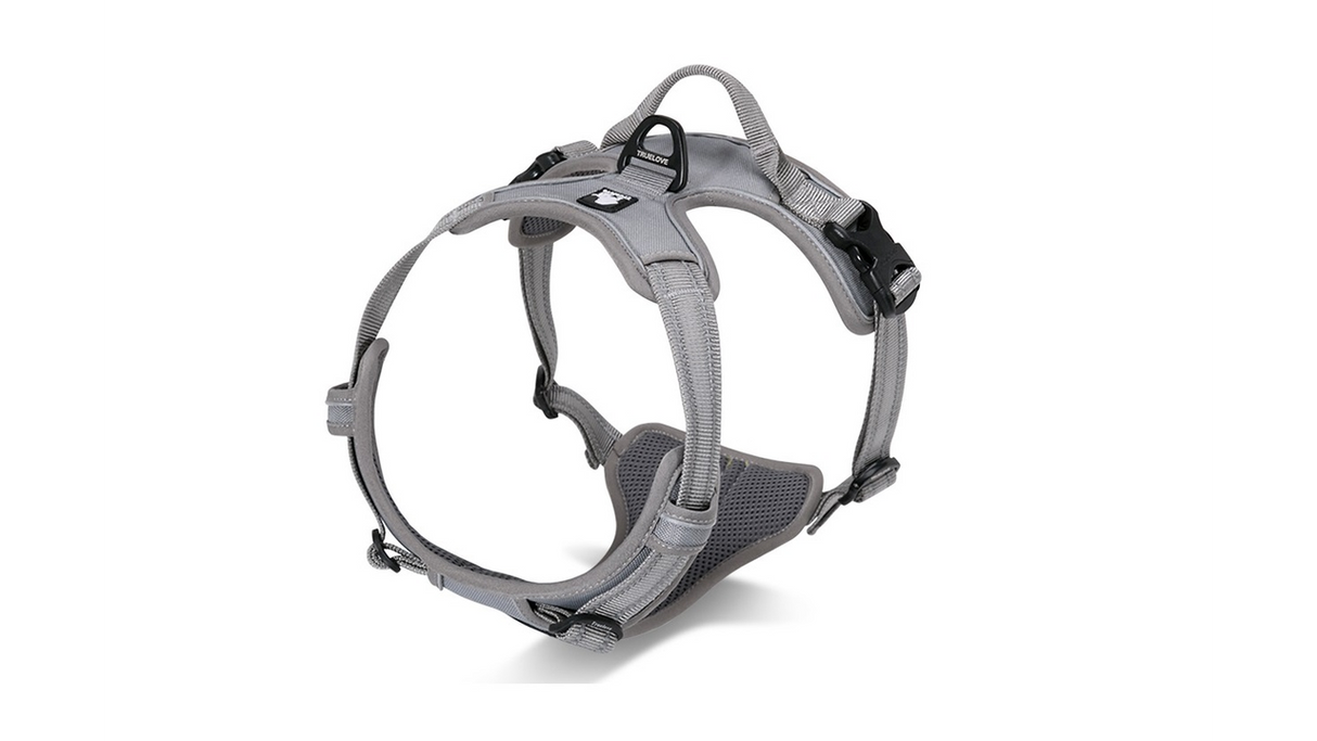 Dog Harness - Deluxe Mesh Grey (Medium)