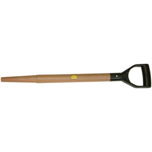 Durable plastic D-handle spade replacement for efficient gardening tasks, crafted from resilient New Zealand hardwood.