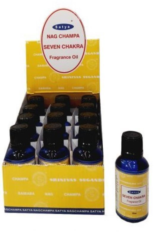 Satya Oils- Seven Chakra-Display Box of 12