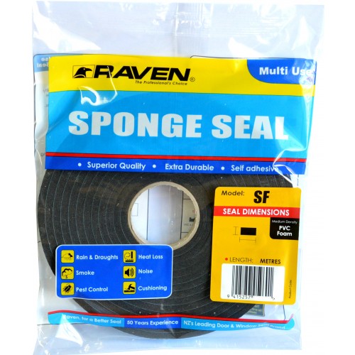 Sponge Seal - Raven Black 5960 (12 x 6mm x 5m)