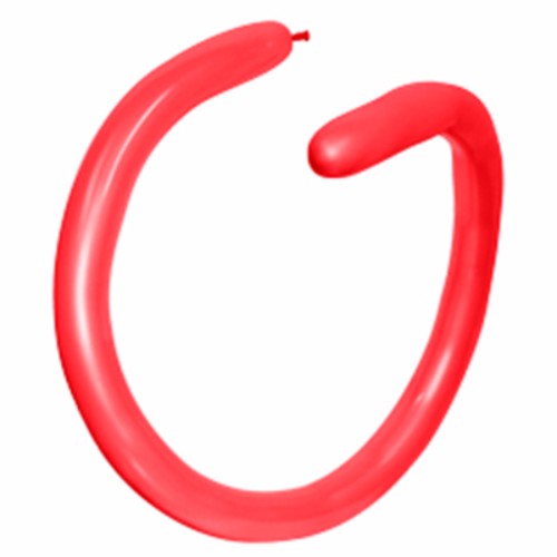 Vibrant 260QT fashion red modelling latex balloons, perfect for party decorations and creative balloon art. Pack of 100.