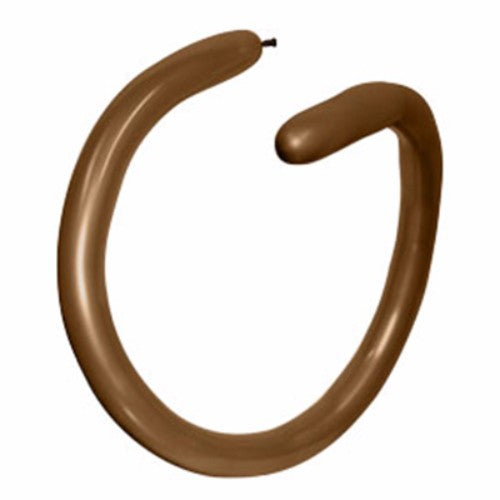 Pack of 100 Fashion Coffee Modelling Latex Balloons, 5cm x 150cm, perfect for creative decor and balloon art.