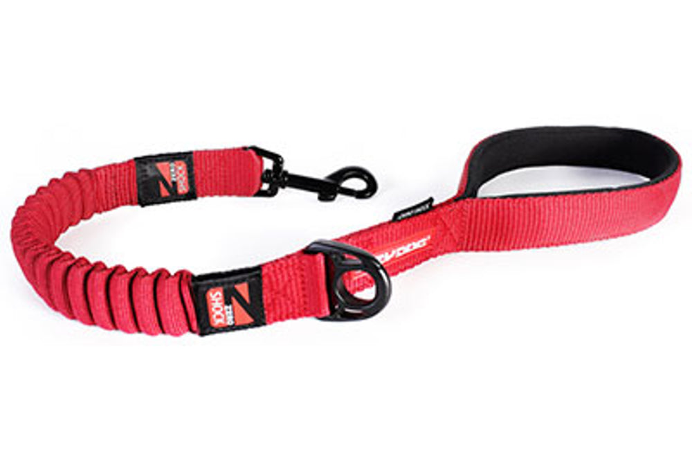 Dog Lead - EzyDog Leash Zero Shock 60cm Red