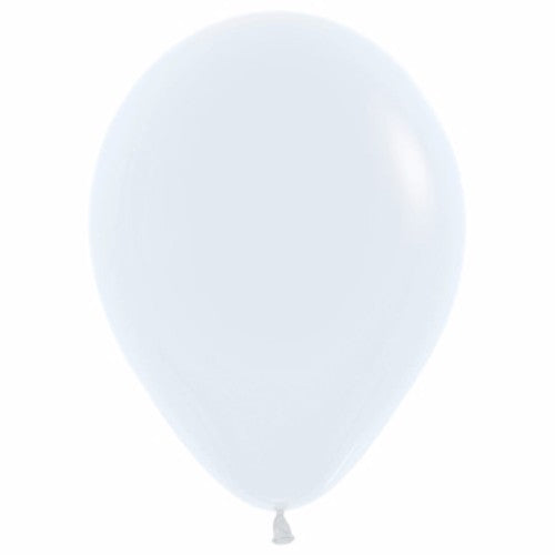 Pack of 25 standard white latex balloons, perfect for elegant celebrations and versatile decor.