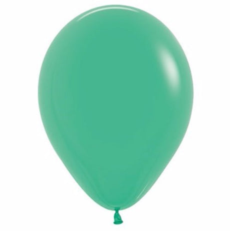 Vibrant green latex balloons in a pack of 25, perfect for elevating any celebration with color and fun.