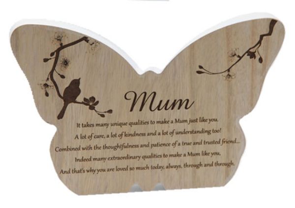 Plaque - Mum Butterfly
