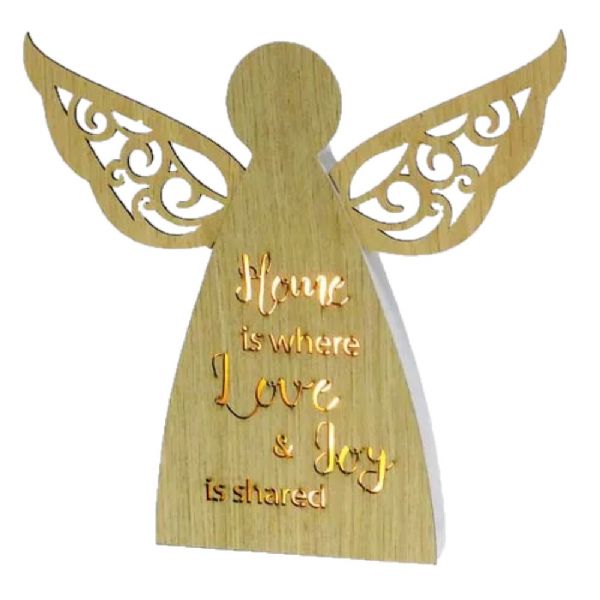 Starlight Home Angel LED Plaque