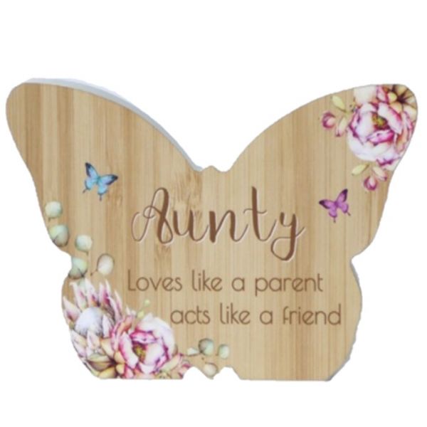 Aunty Bunch of Joy Butterfly Plaque