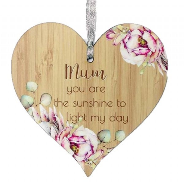 Mum Bunch of Joy Hanging Heart Plaque