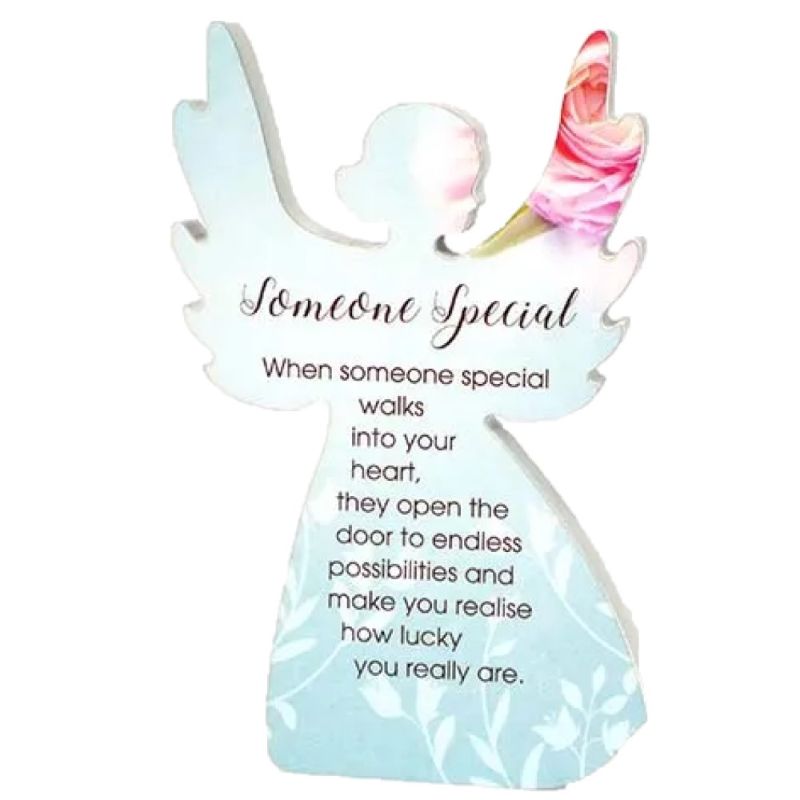 Someone  Heavenly Rose Angel Plaque