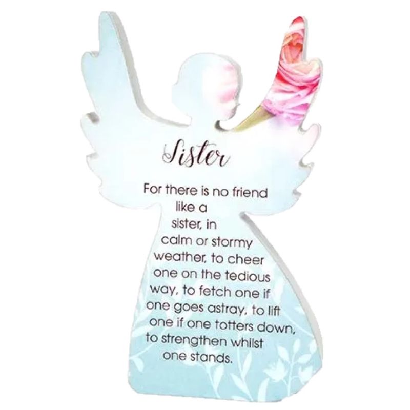 Sister Heavenly Rose Angel Plaque