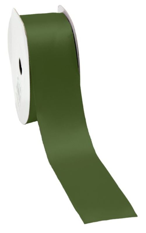 Luxurious fern satin ribbon, 38mm wide and 25m long, perfect for crafts, gift wrapping, and elegant decorations.