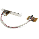 Mini PCIe Gigabit Ethernet Adapter for 1000Mbps connectivity in Mini-ITX systems; includes low profile bracket.