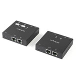 HDMI over CAT6 Extender with 4-Port USB Hub for 165 ft of 1080p video and crystal-clear audio transmission.
