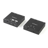 HDMI over CAT6 Extender with 4-Port USB Hub, 165 ft range, 1080p video, 7.1 audio, ideal for home and professional use.